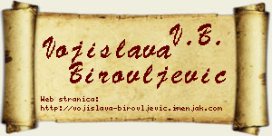 Vojislava Birovljević vizit kartica